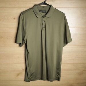 Under Armour Loose Fit Golf‎ Polo Shirt Olive Green Short Sleeve Men's Medium